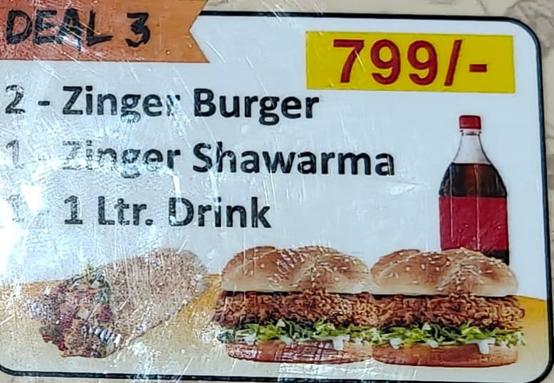 Deal 3 - Zinger Special